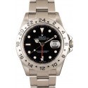Black Dial Rolex Explorer II Ref 16570 Steel Oyster Bracelet JW0040
